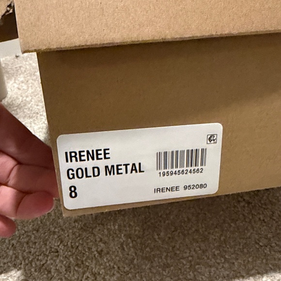 Steve Madden Metallic Irenee Gold Heeled Sandals - Picture 2 of 7